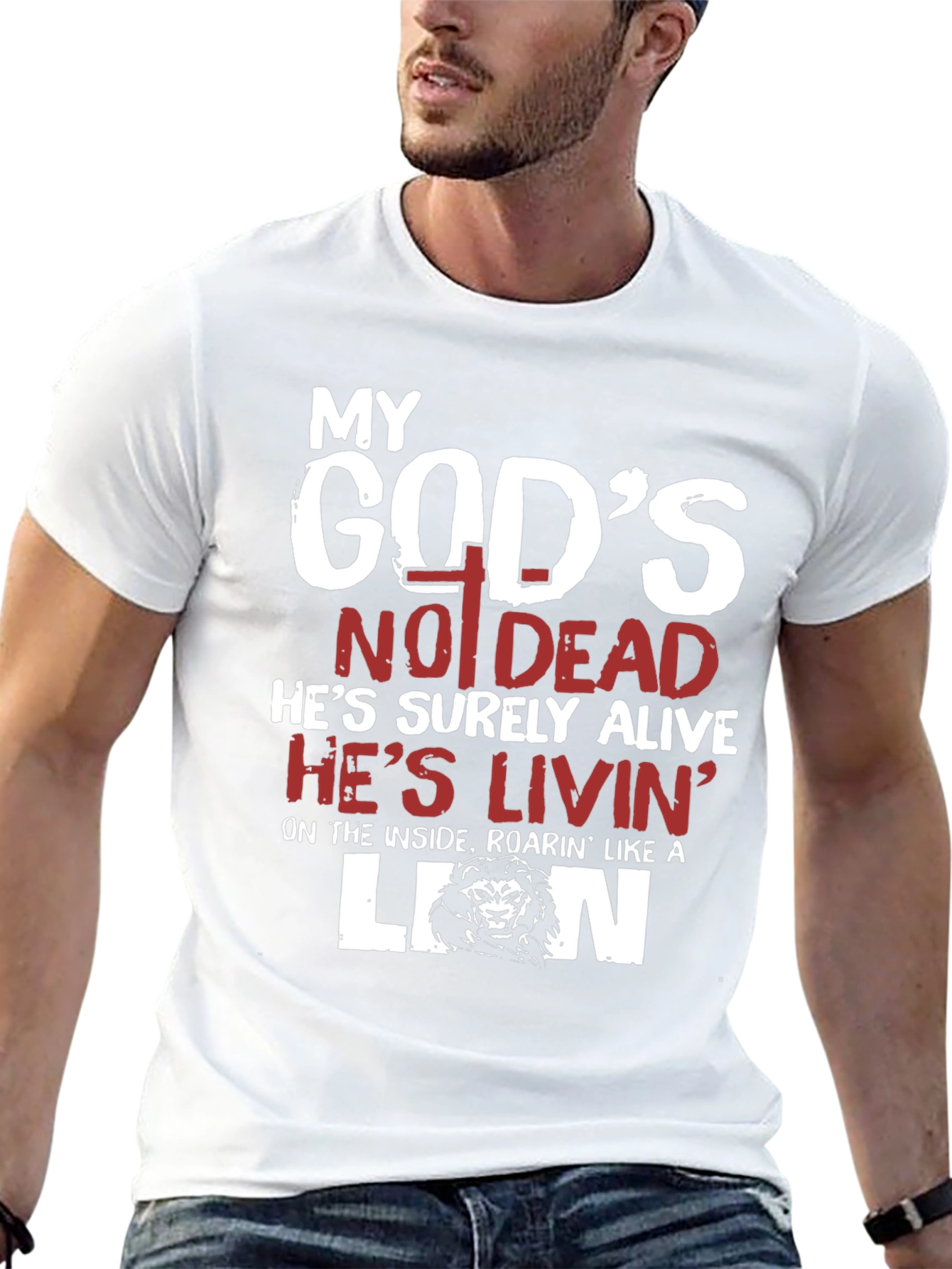 My Gods Not Dead Lion T-Shirt