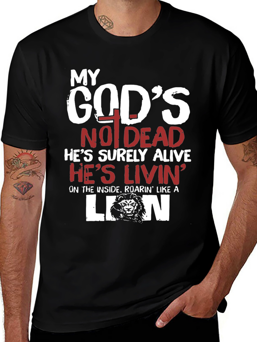 My Gods Not Dead Lion T-Shirt