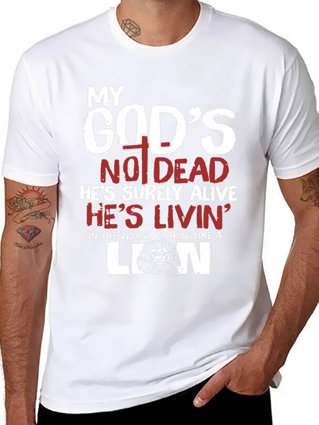 My Gods Not Dead Lion T-Shirt