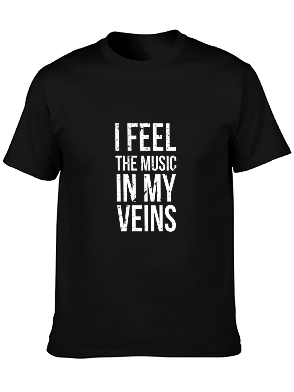 Music Lovers Black Cotton Tee