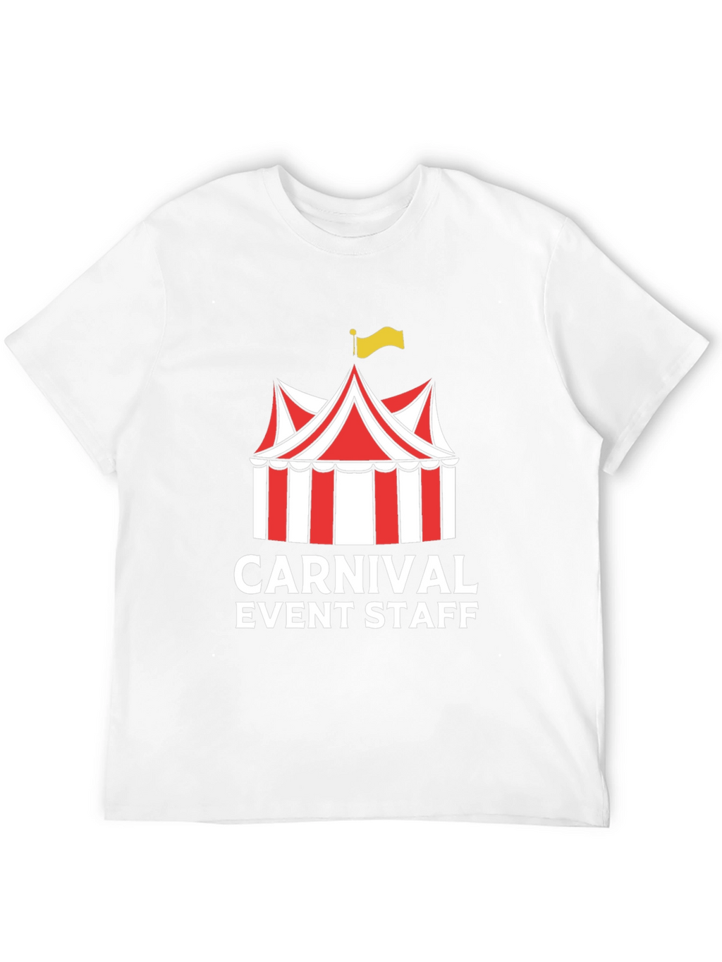 Carnival Event Staff T-Shirt - Black Crew Neck Tee