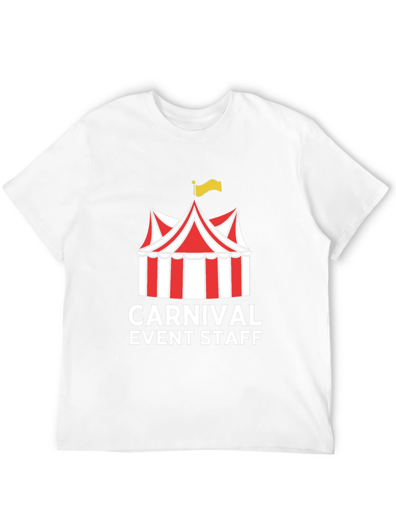 Carnival Event Staff T-Shirt - Black Crew Neck Tee