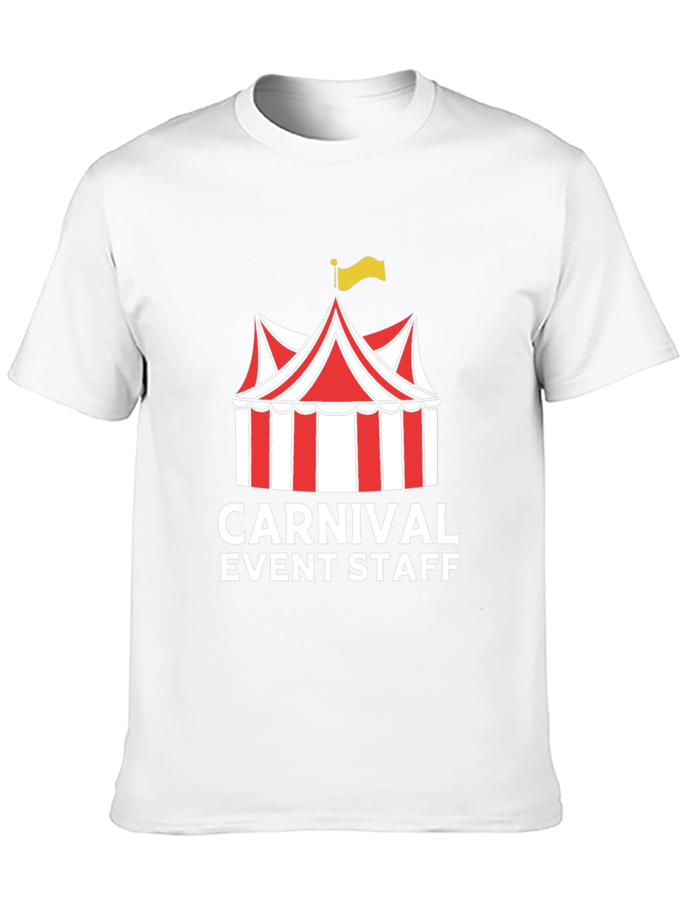 Carnival Event Staff T-Shirt - Black Crew Neck Tee