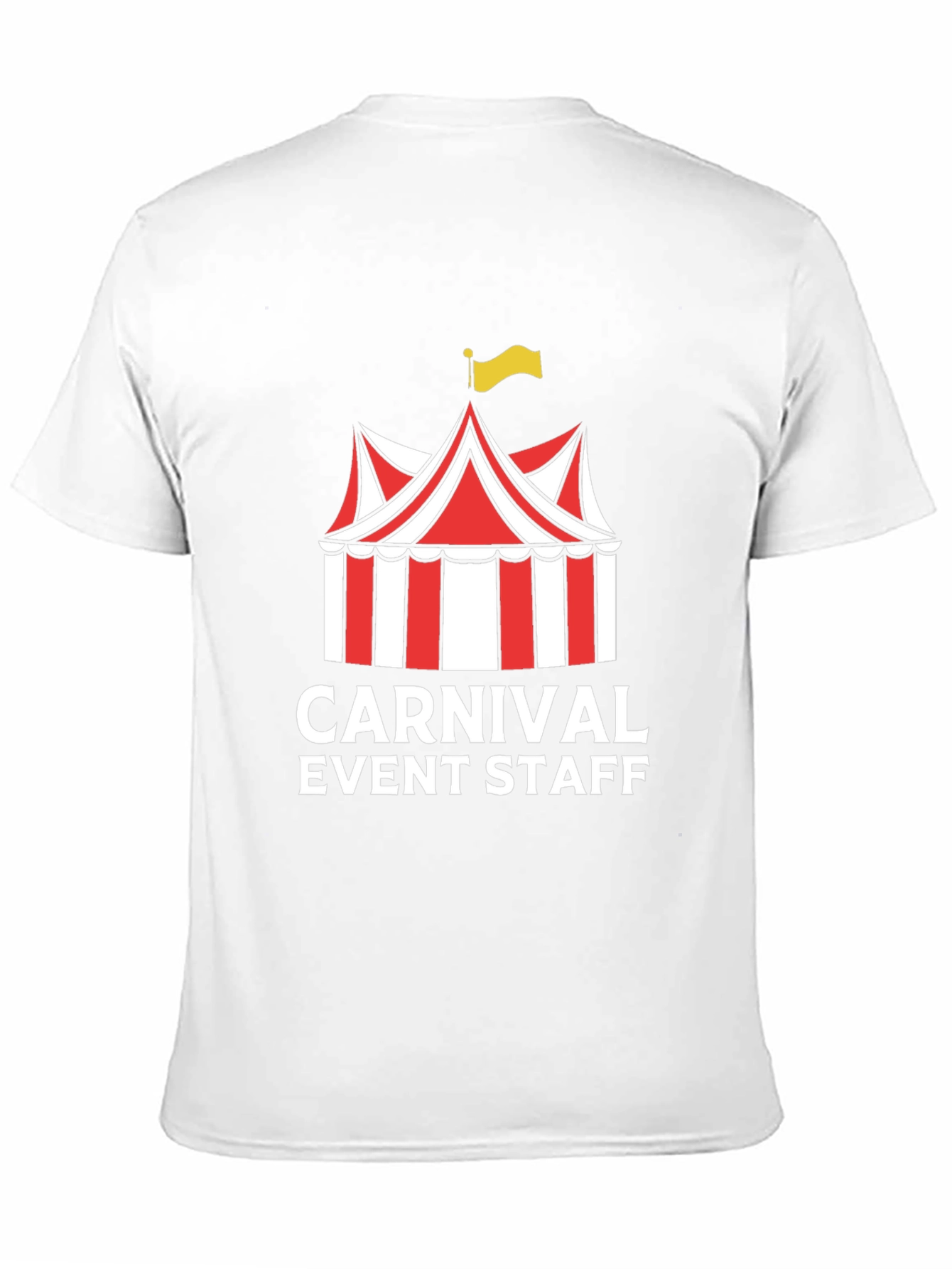 Carnival Event Staff T-Shirt - Black Crew Neck Tee
