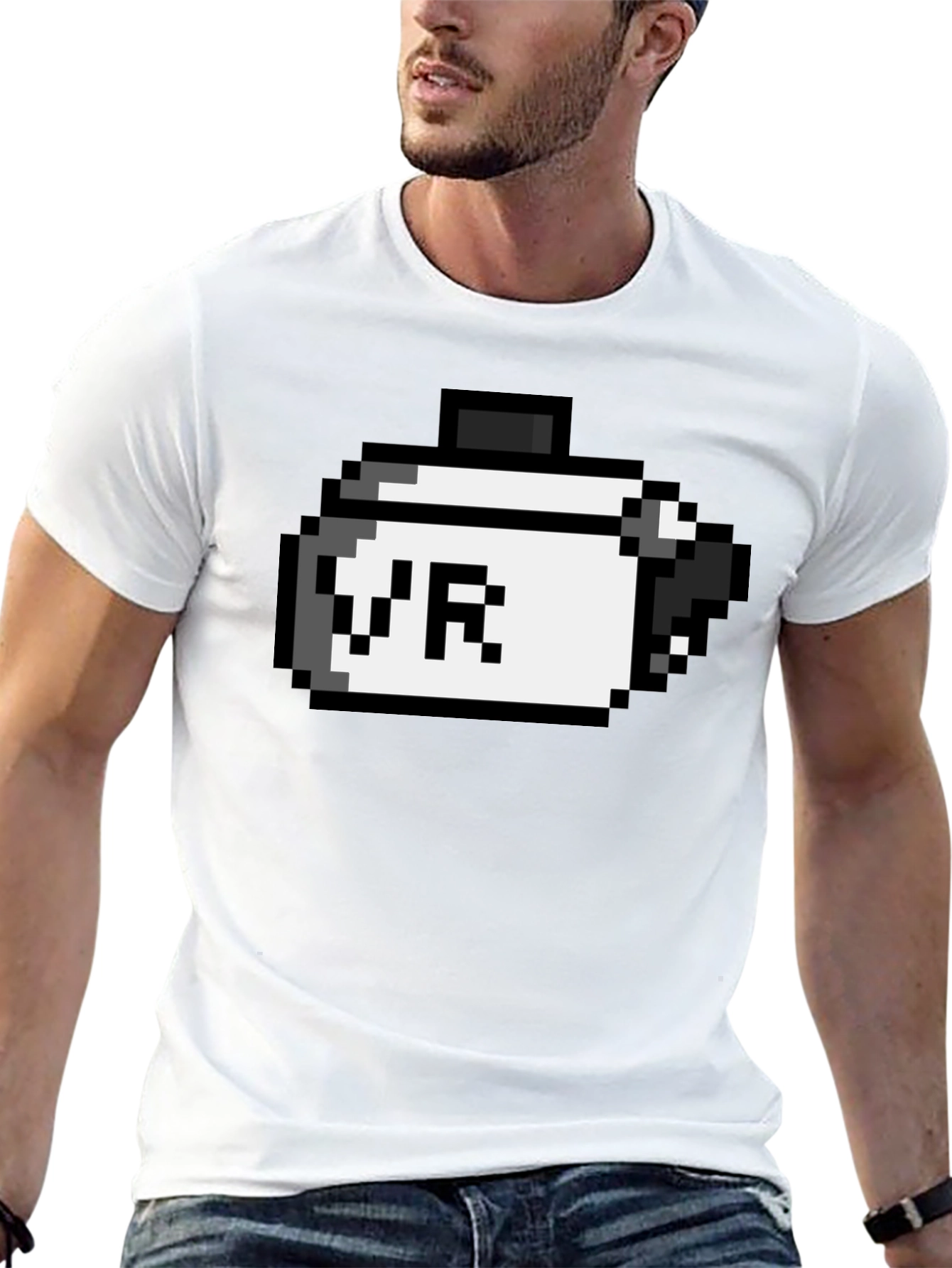 Pixel VR T-Shirt - Retro Gaming Style