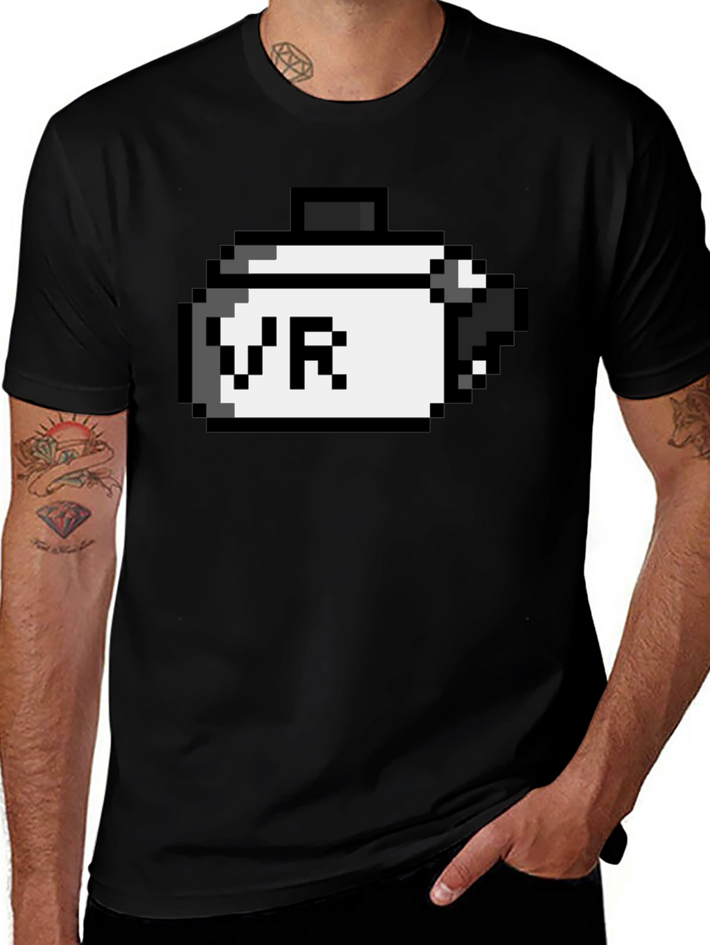 Pixel VR T-Shirt - Retro Gaming Style