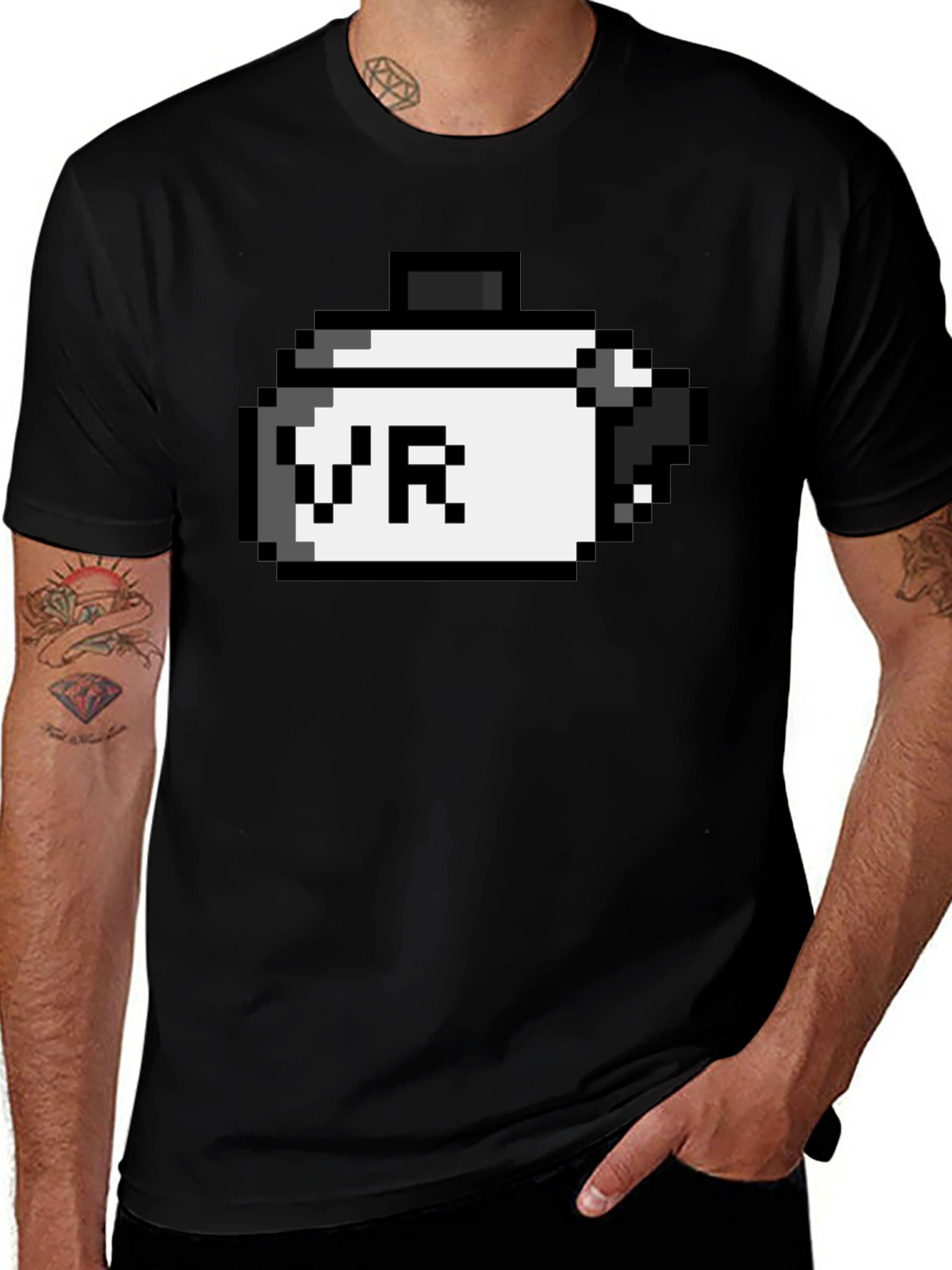 Pixel VR T-Shirt - Retro Gaming Style