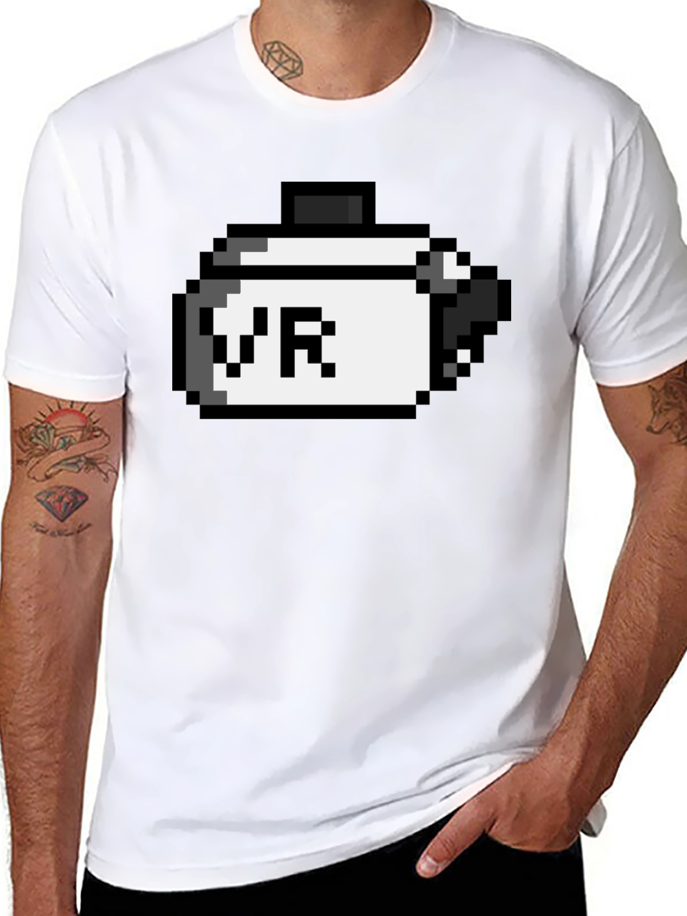 Pixel VR T-Shirt - Retro Gaming Style