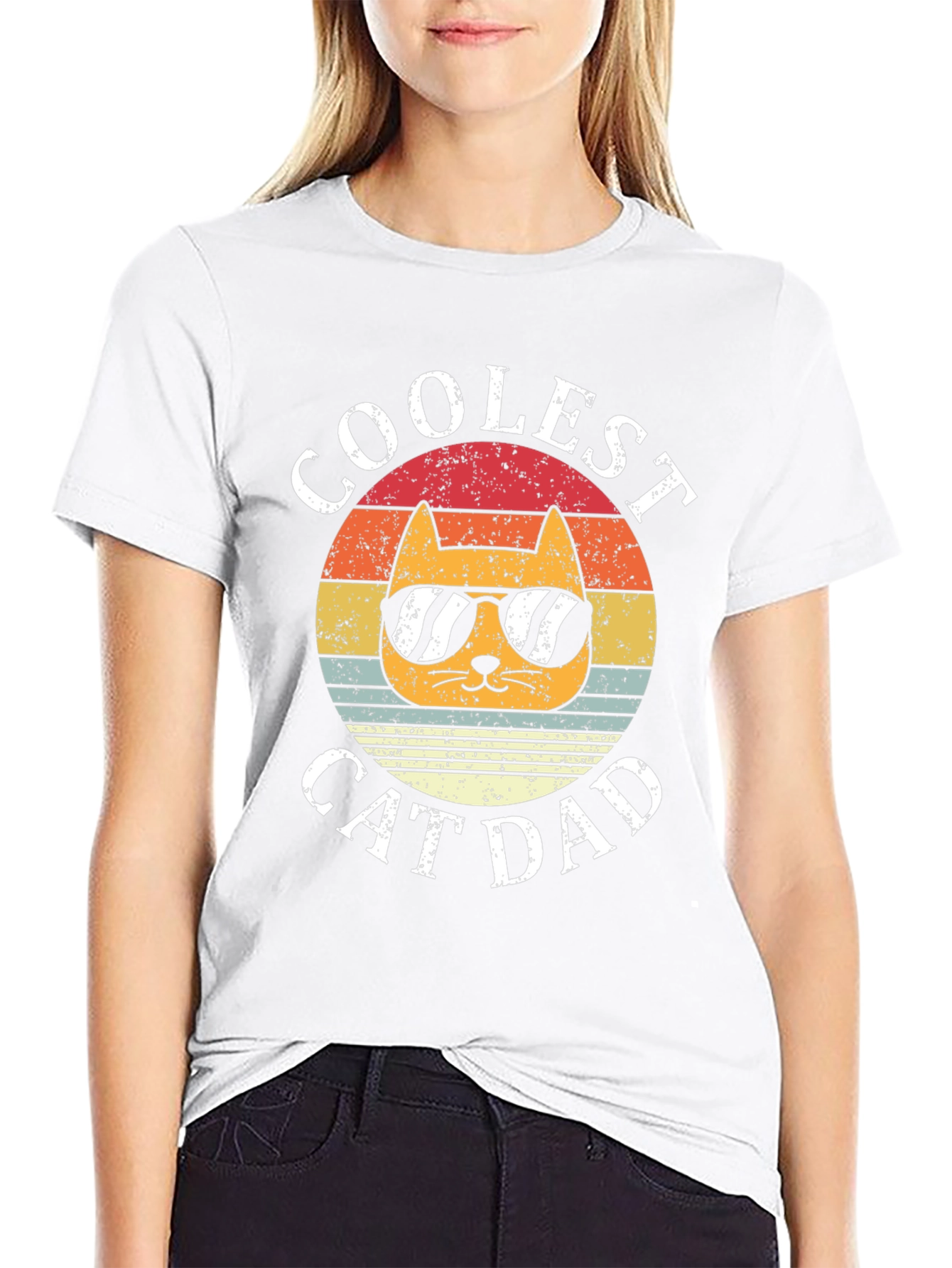 Coolest Cat Dad Graphic Tee