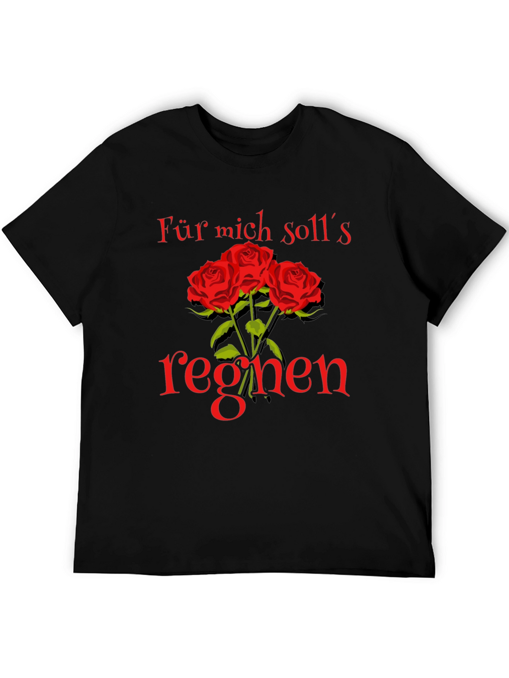 Floral Graphic Tee - Für mich solls regnen