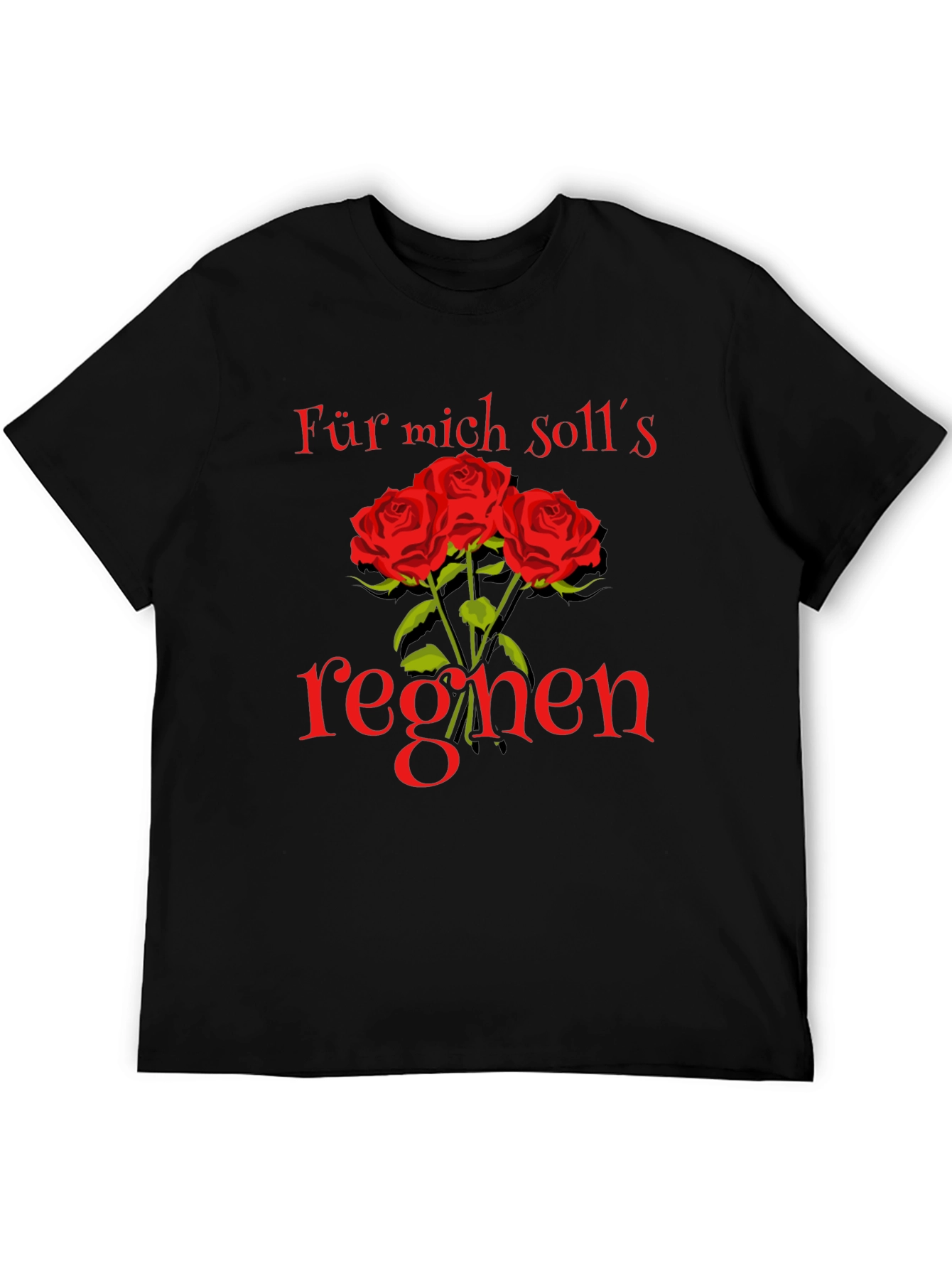 Floral Graphic Tee - Für mich solls regnen