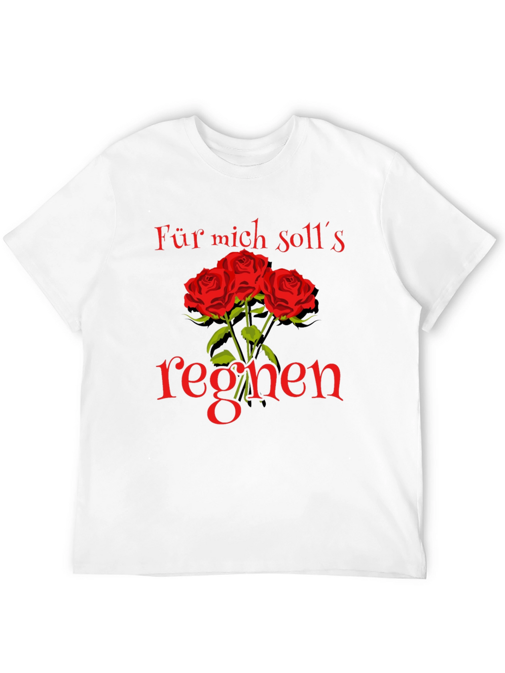 Floral Graphic Tee - Für mich solls regnen