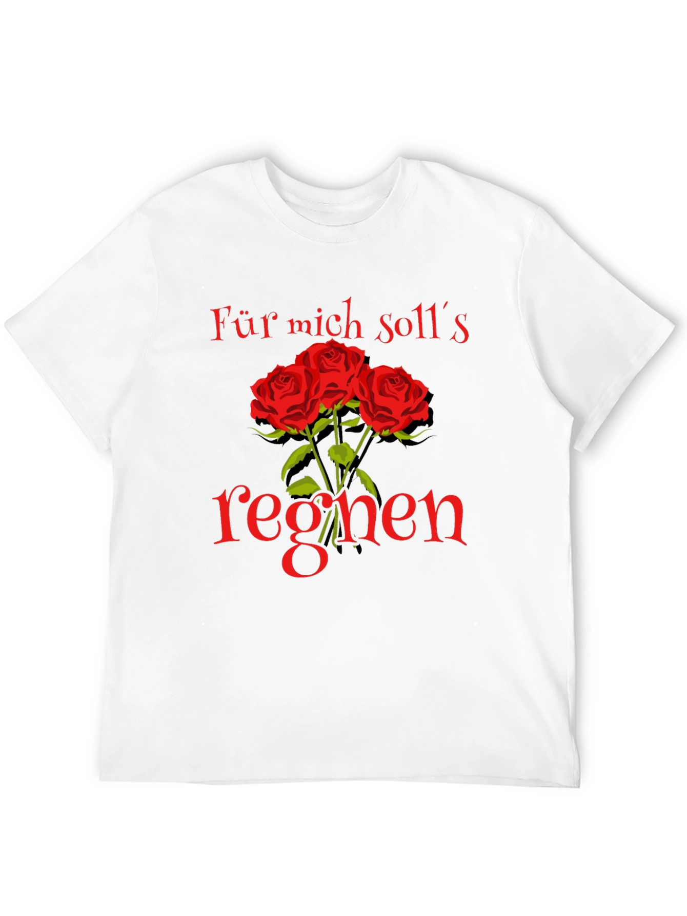Floral Graphic Tee - Für mich solls regnen