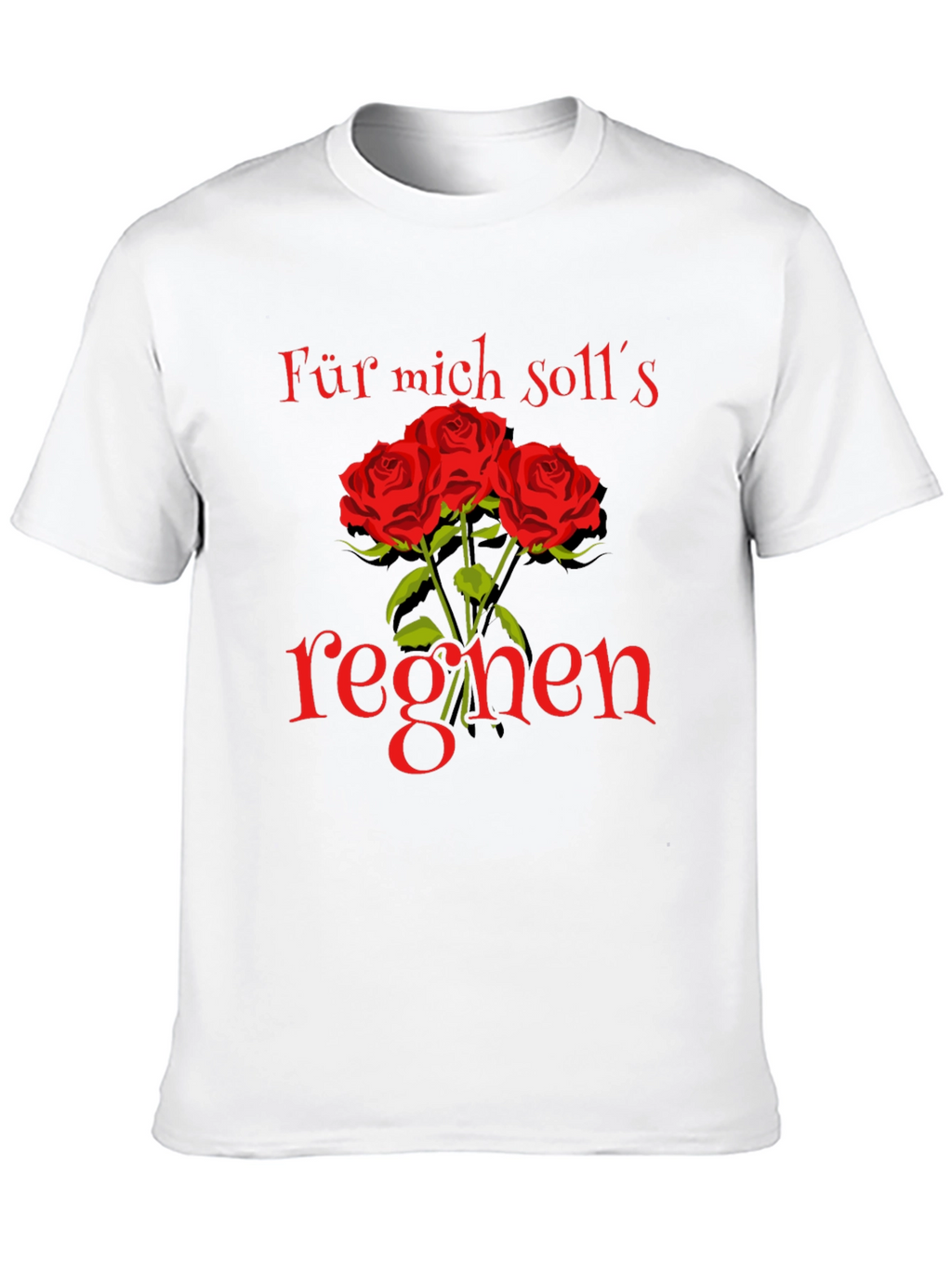 Floral Graphic Tee - Für mich solls regnen