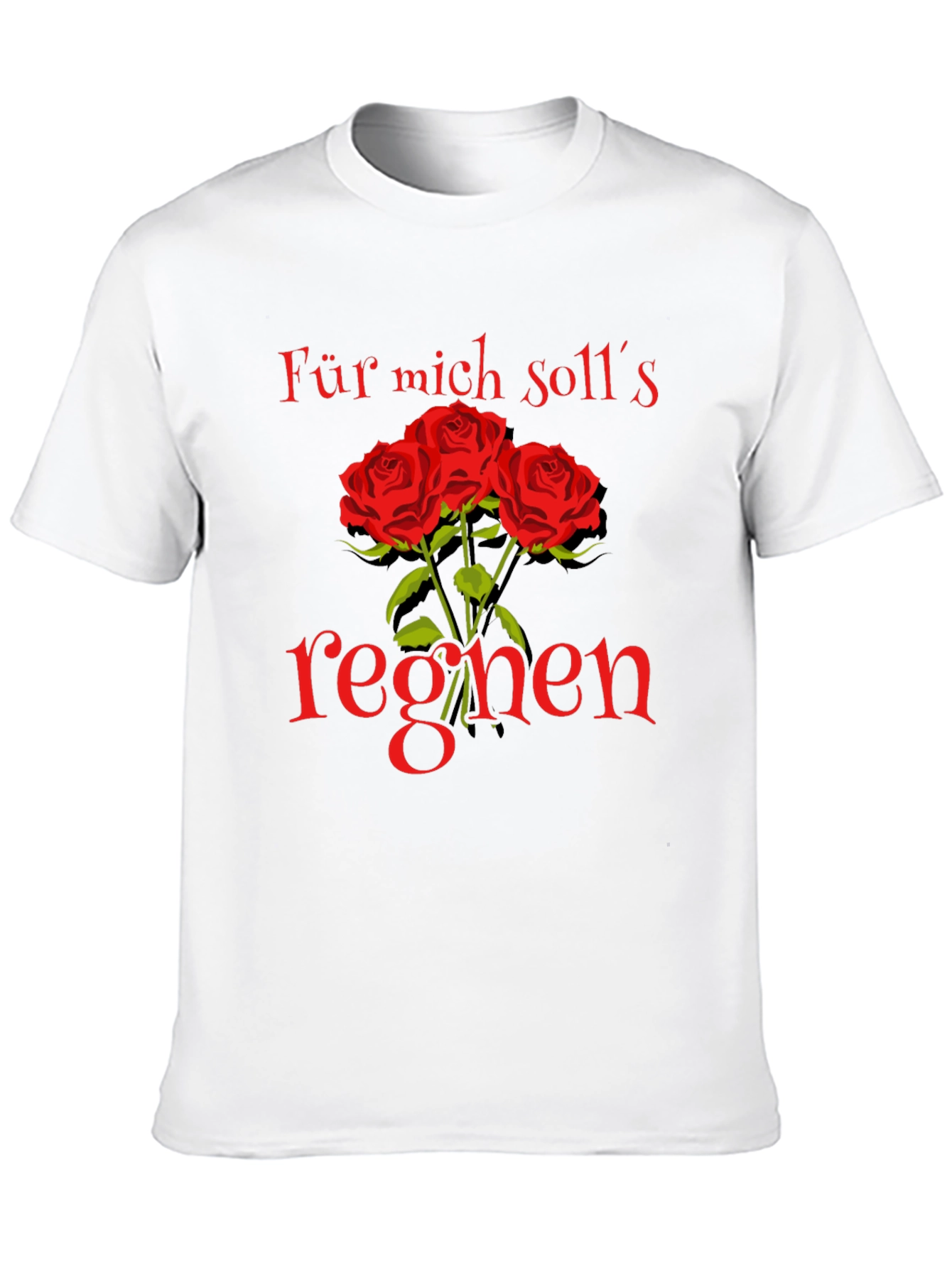 Floral Graphic Tee - Für mich solls regnen