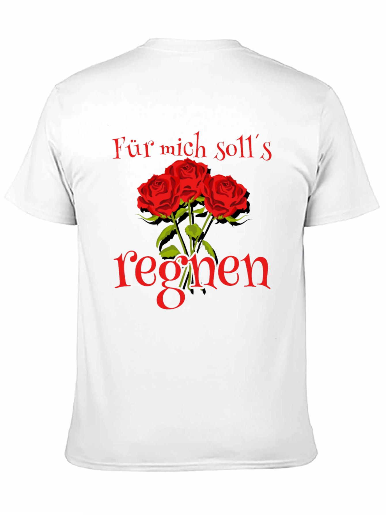 Floral Graphic Tee - Für mich solls regnen