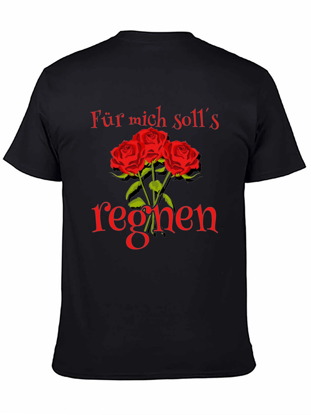 Floral Graphic Tee - Für mich solls regnen