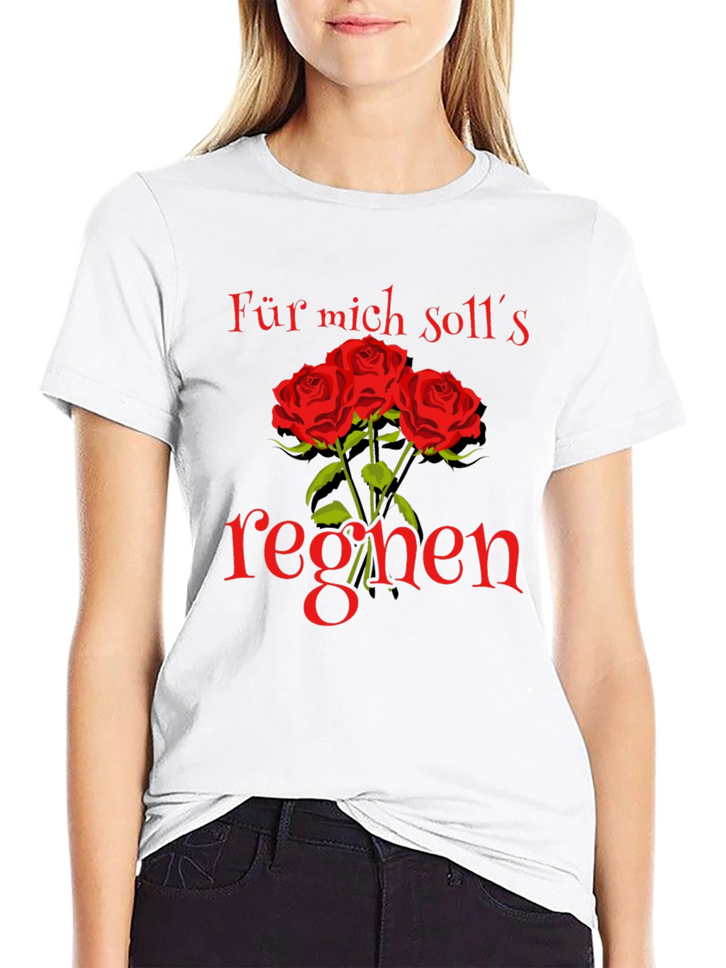 Floral Graphic Tee - Für mich solls regnen