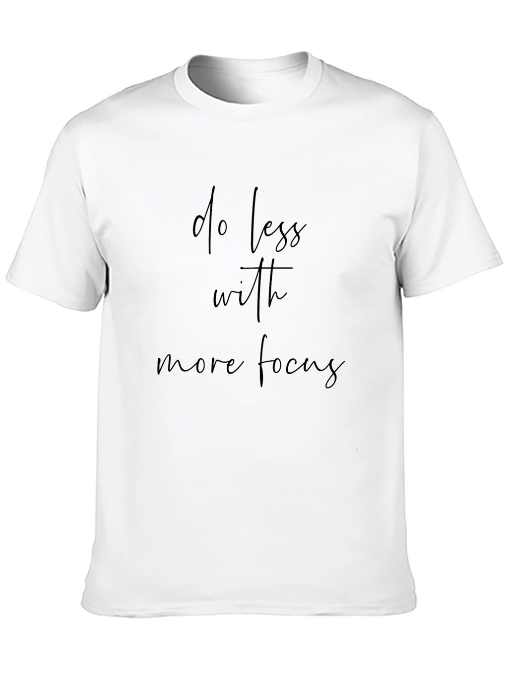 Do Less With More Focus Tee - Black