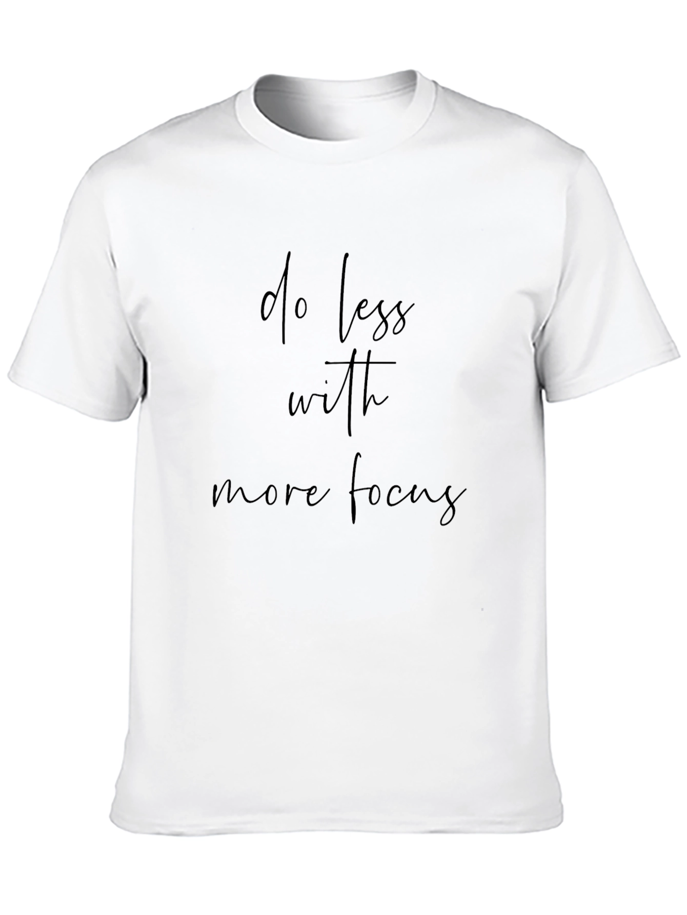 Do Less With More Focus Tee - Black