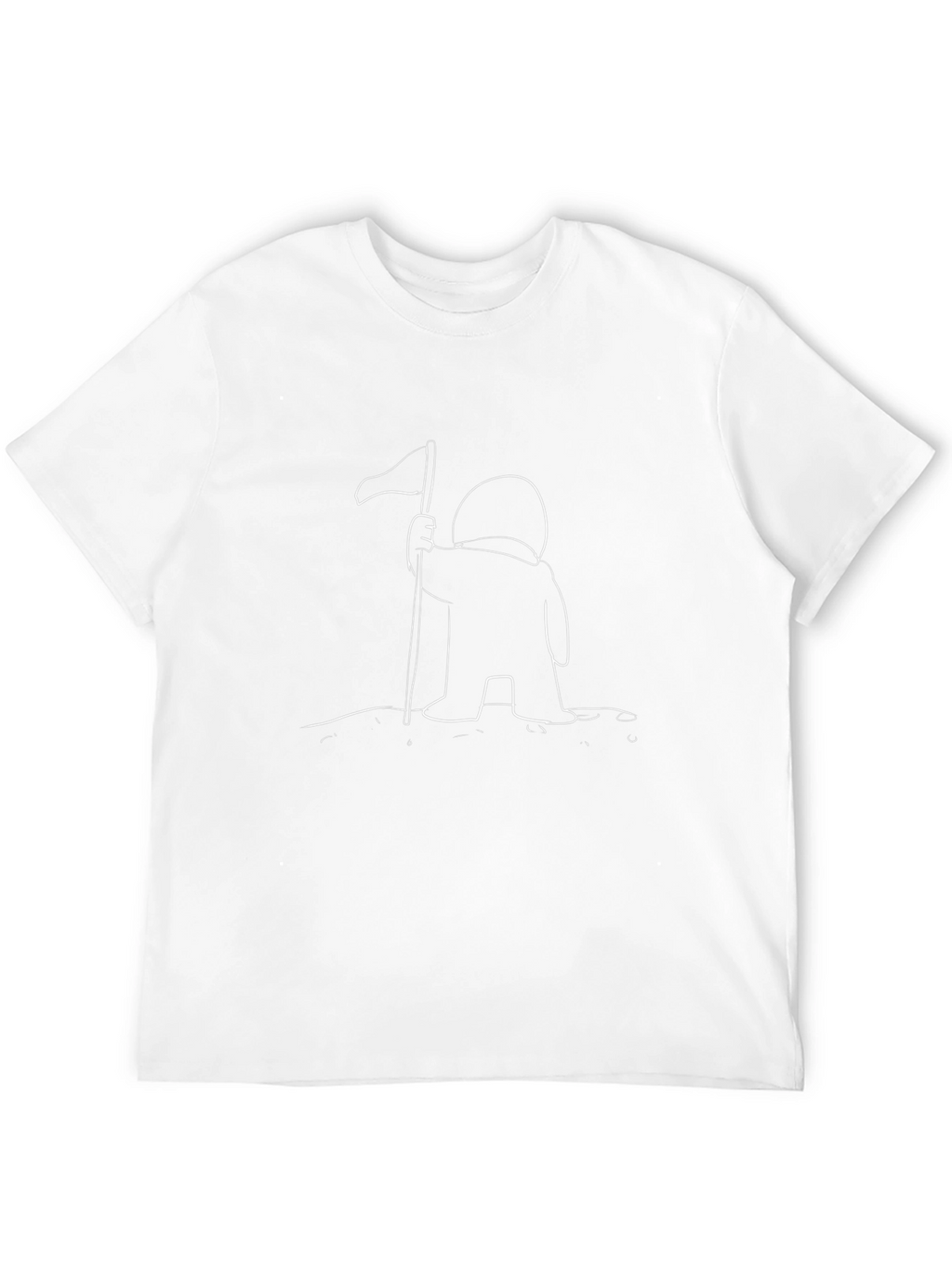 Astronaut Graphic Tee - Black Cotton T-Shirt