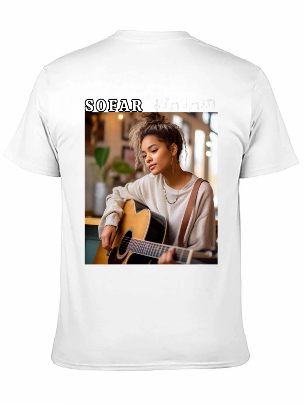 Sofar Sounds Woman Guitarist Black T-Shirt