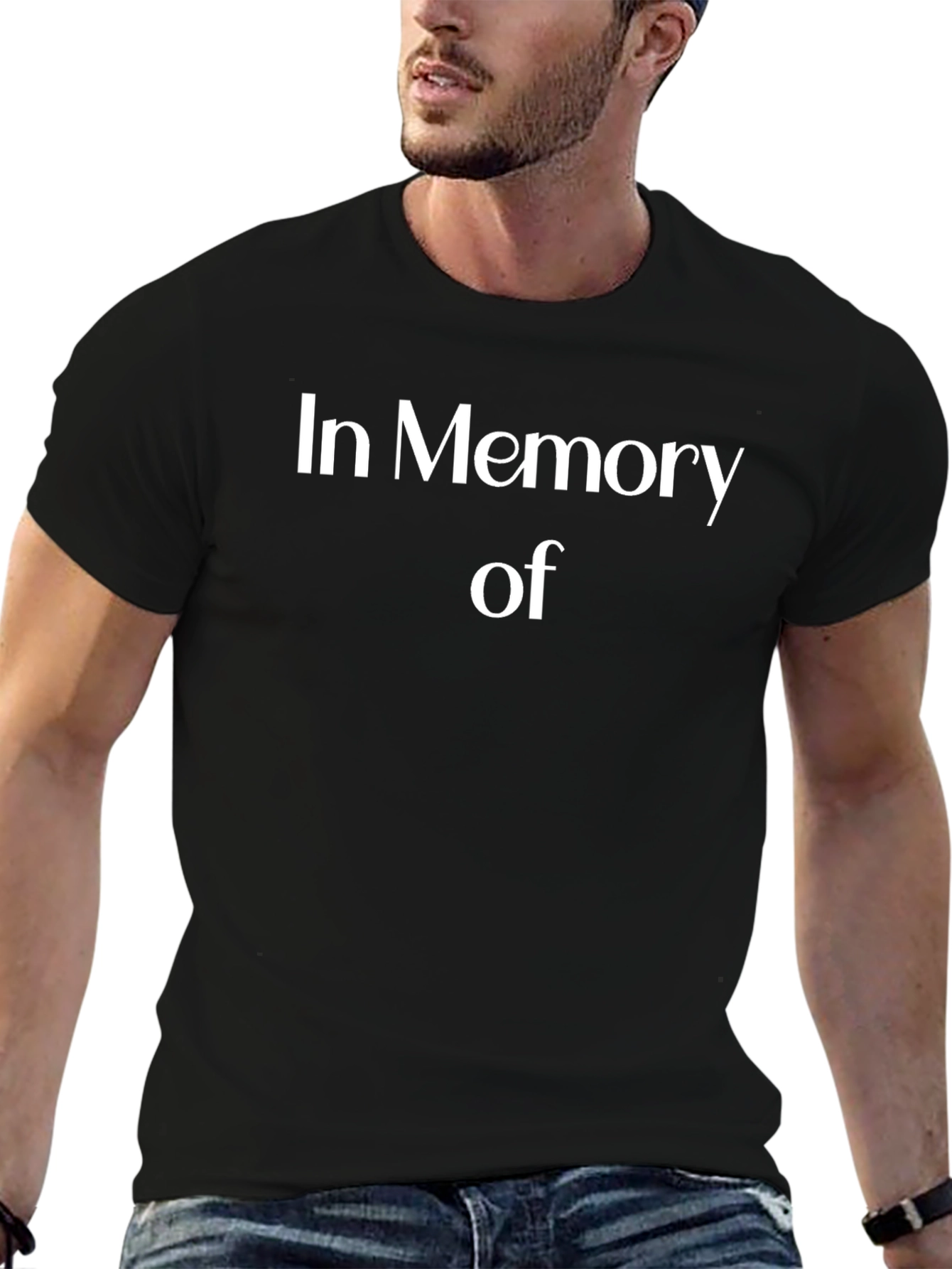 In Memory Of Black T-Shirt Memorial Remembrance