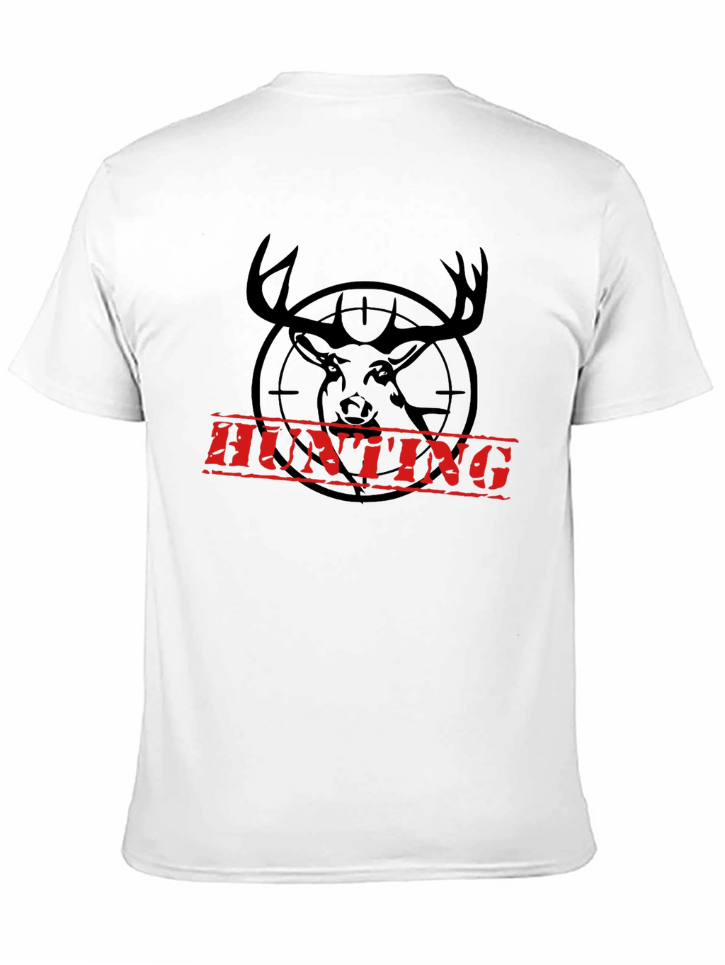 Hunting Deer Graphic T-Shirt - Black