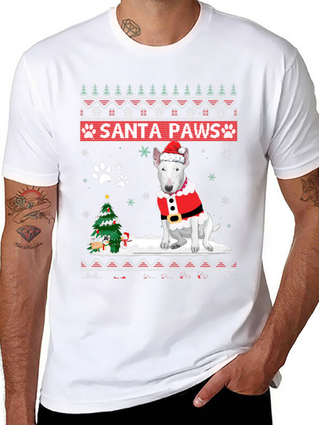 Santa Paws Dog Christmas T-Shirt