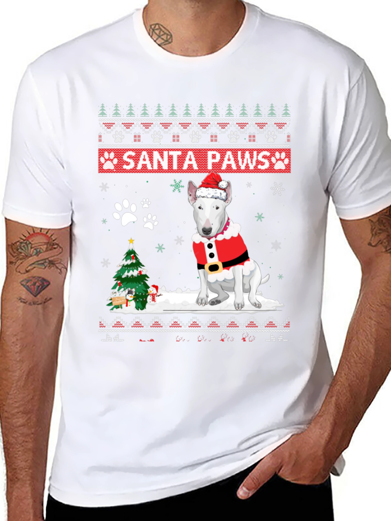 Santa Paws Dog Christmas T-Shirt