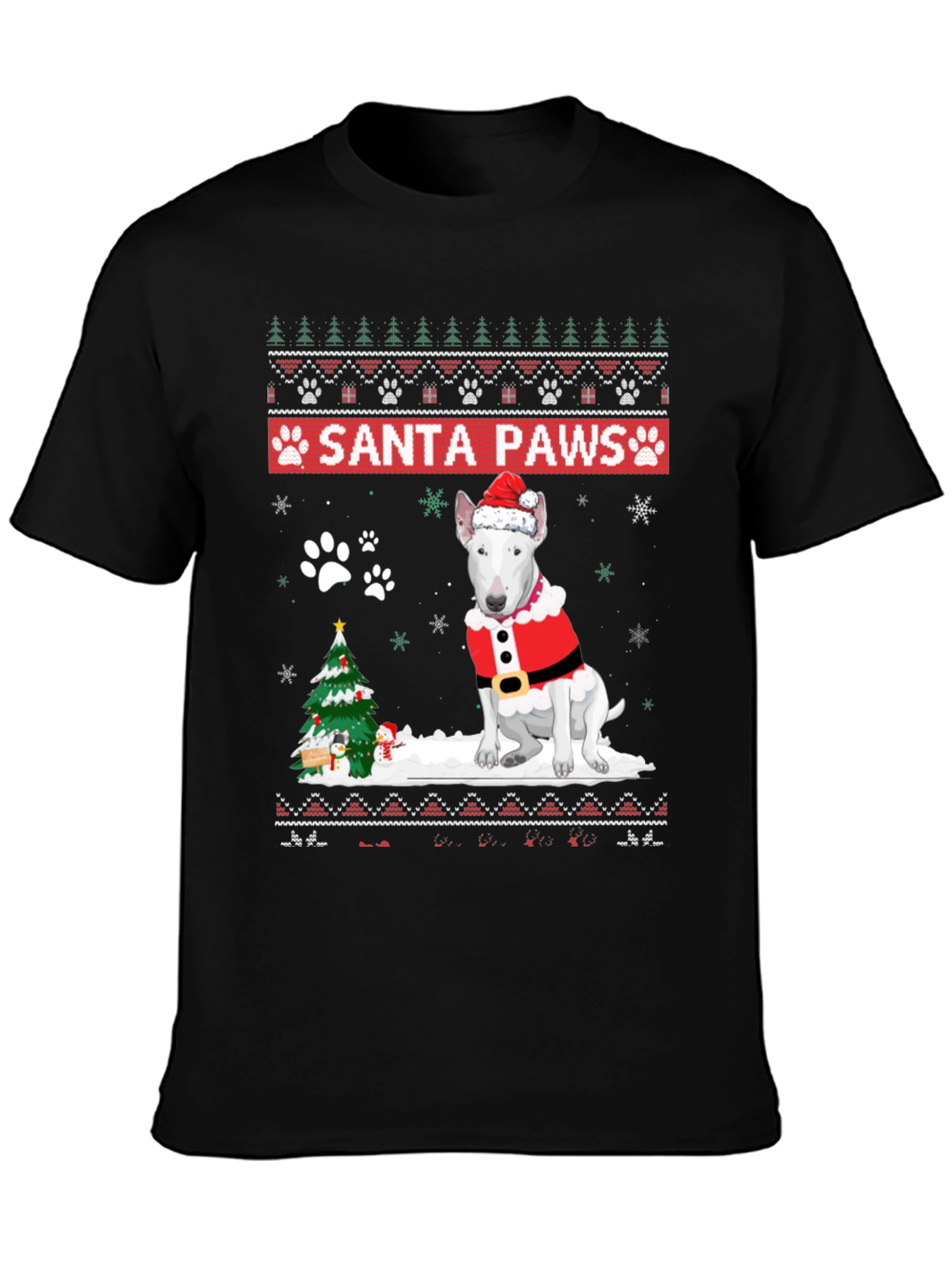Santa Paws Dog Christmas T-Shirt