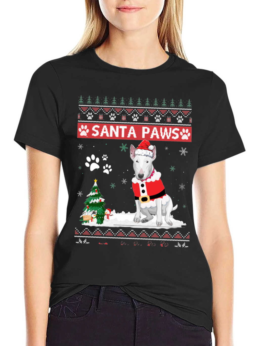 Santa Paws Dog Christmas T-Shirt