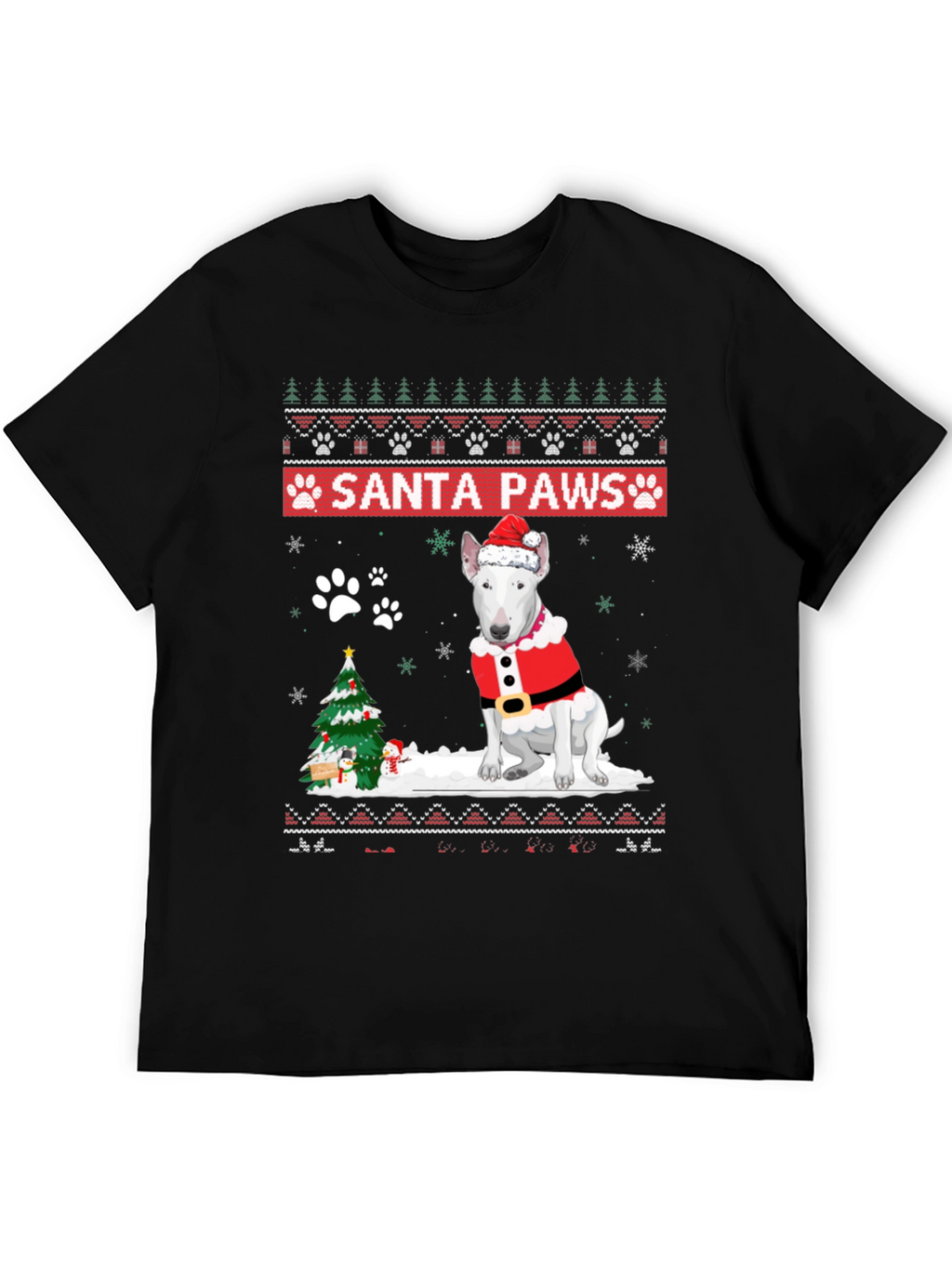 Santa Paws Dog Christmas T-Shirt