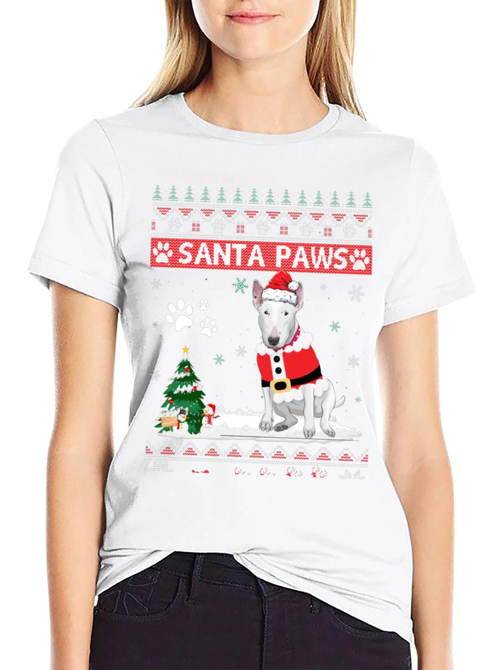 Santa Paws Dog Christmas T-Shirt
