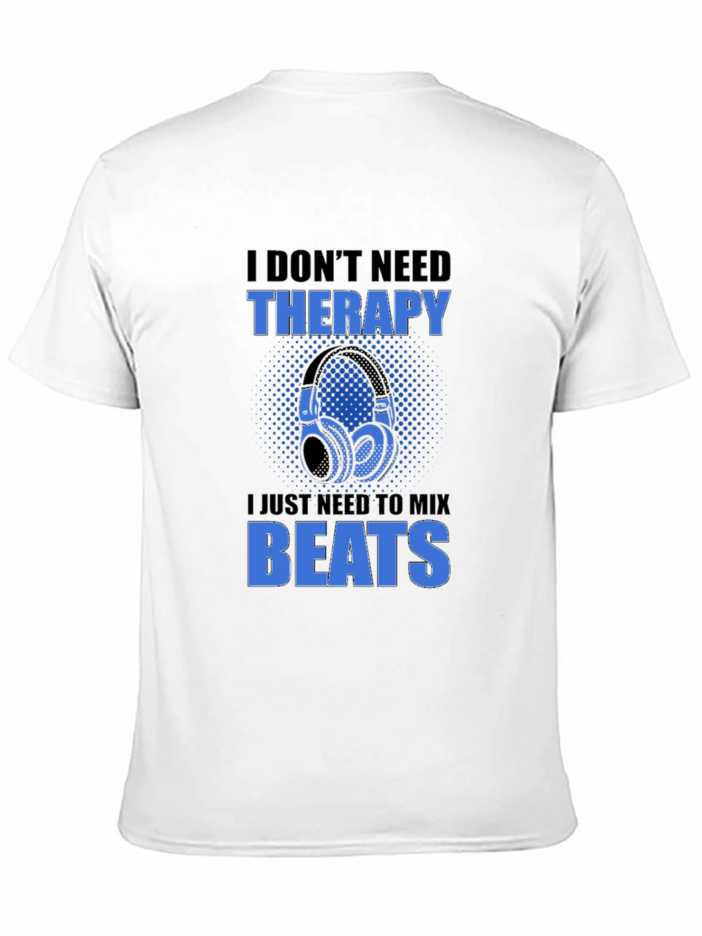DJ Mix Beats Therapy T-Shirt - Black