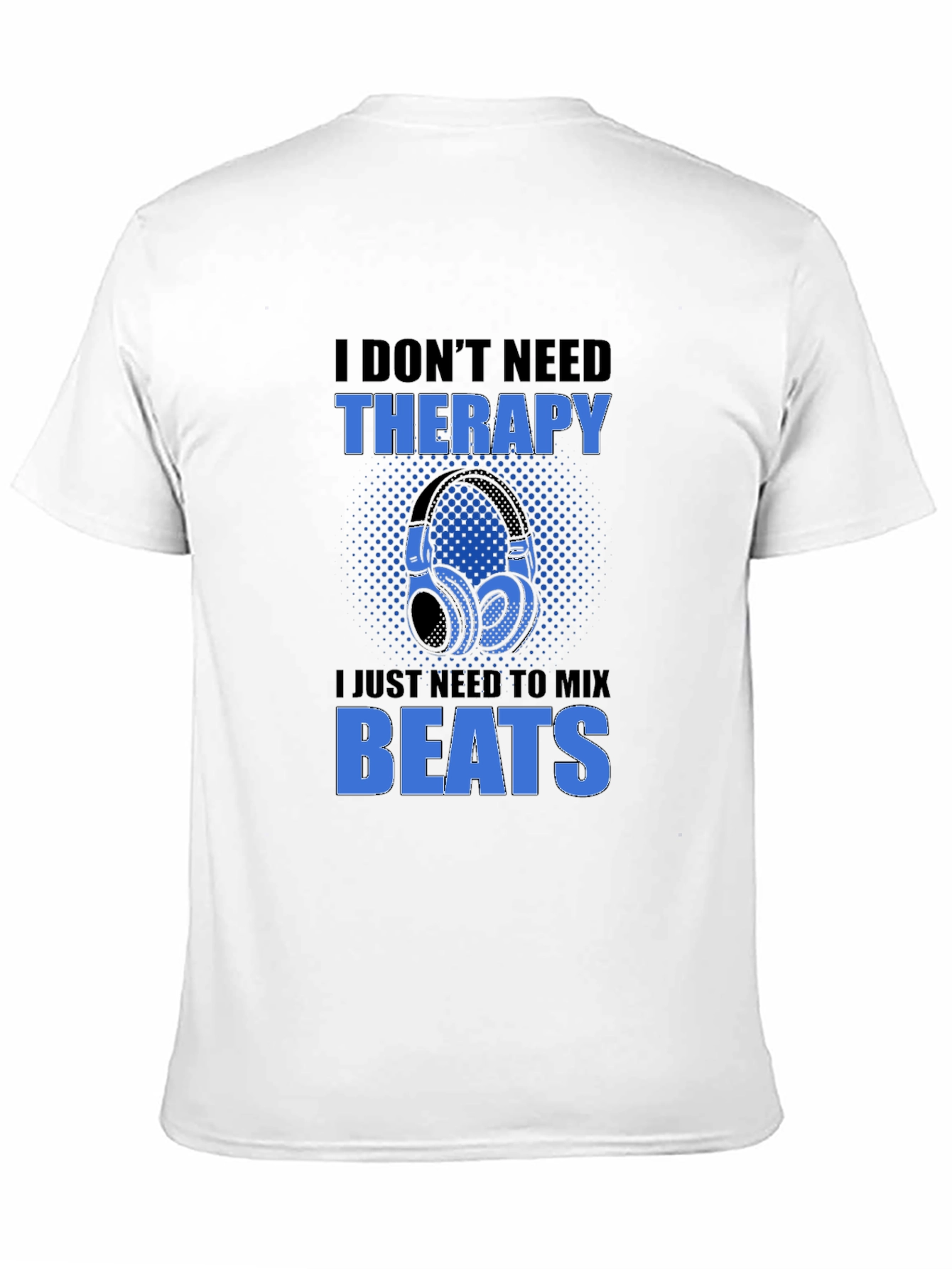 DJ Mix Beats Therapy T-Shirt - Black