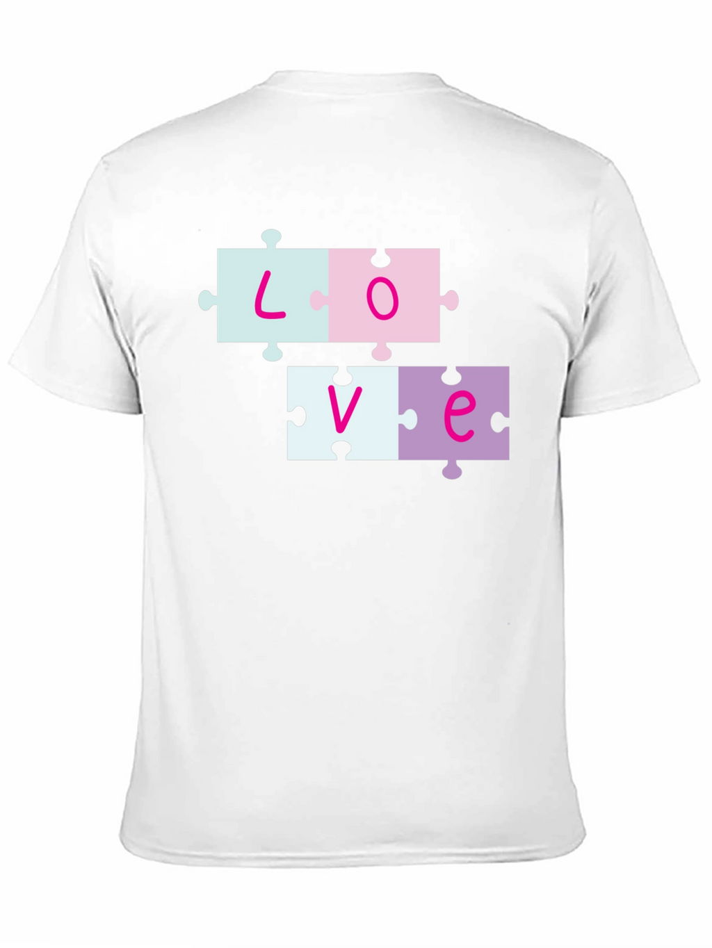 Love Puzzle Piece T-Shirt - Trendy Casual Wear