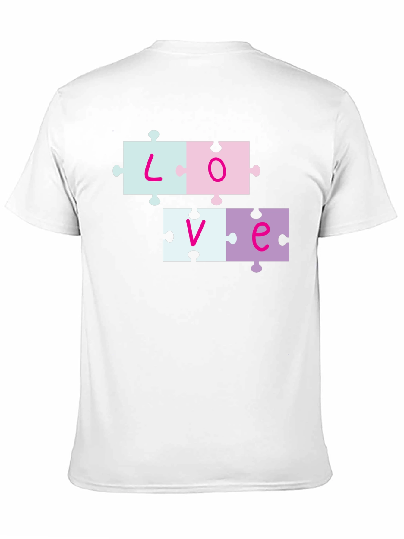 Love Puzzle Piece T-Shirt - Trendy Casual Wear