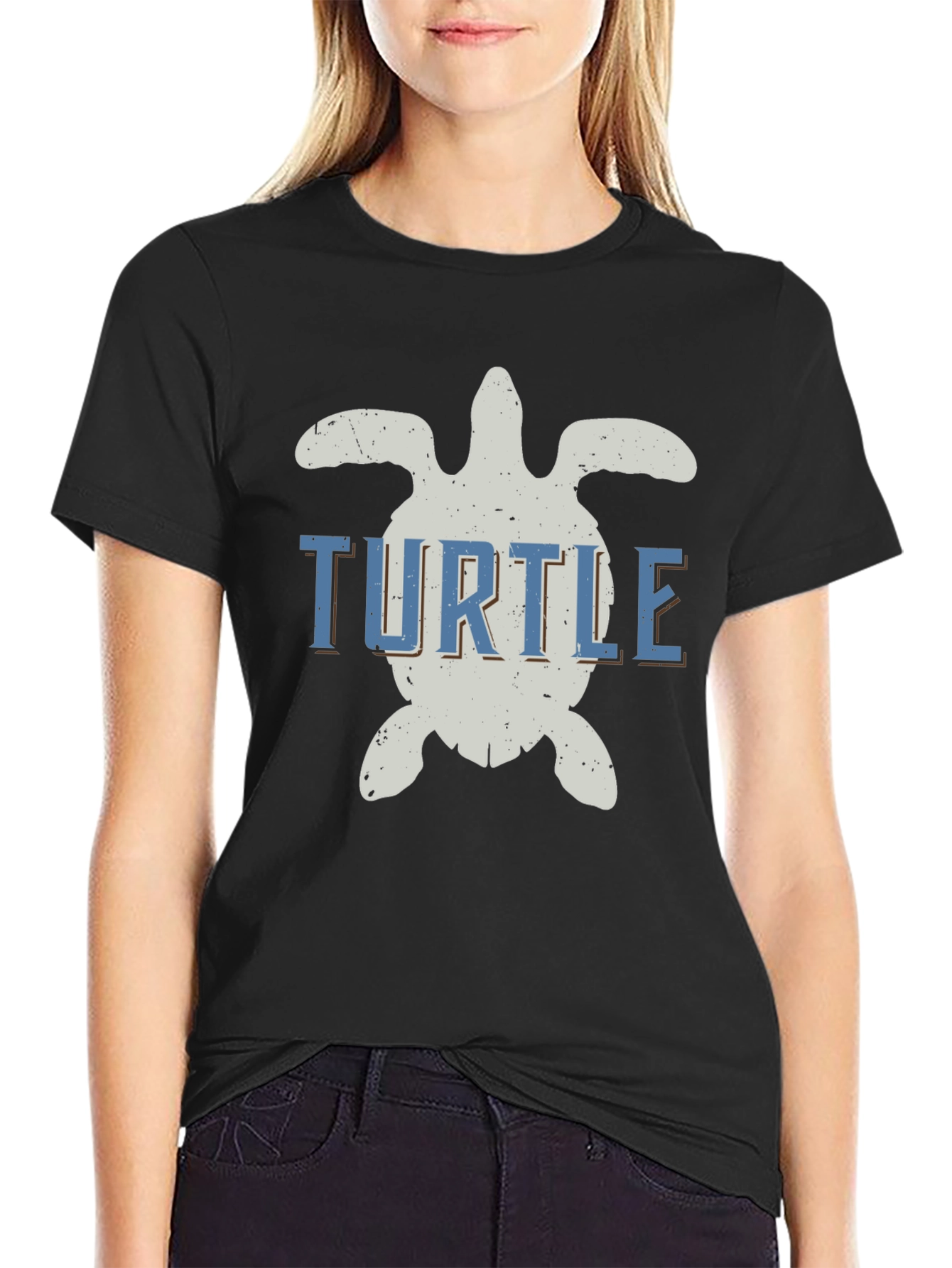 Vintage Style Turtle Graphic T-Shirt
