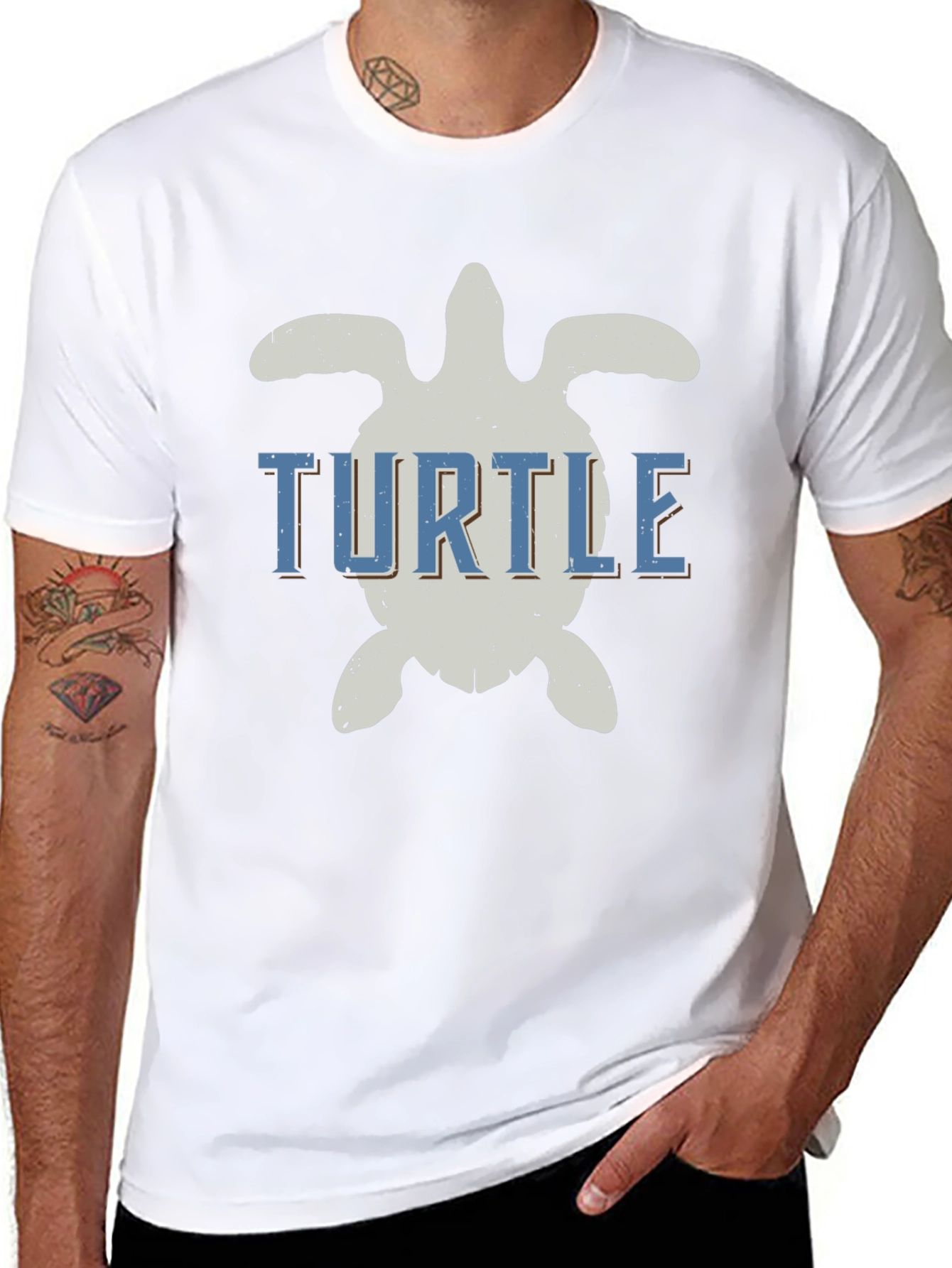 Vintage Style Turtle Graphic T-Shirt