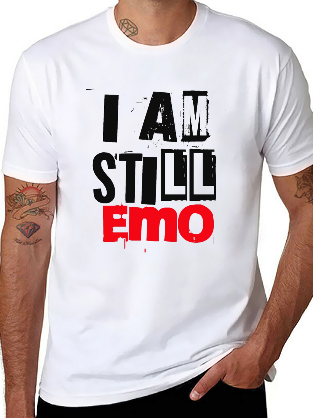 I Am Still Emo Black T-Shirt