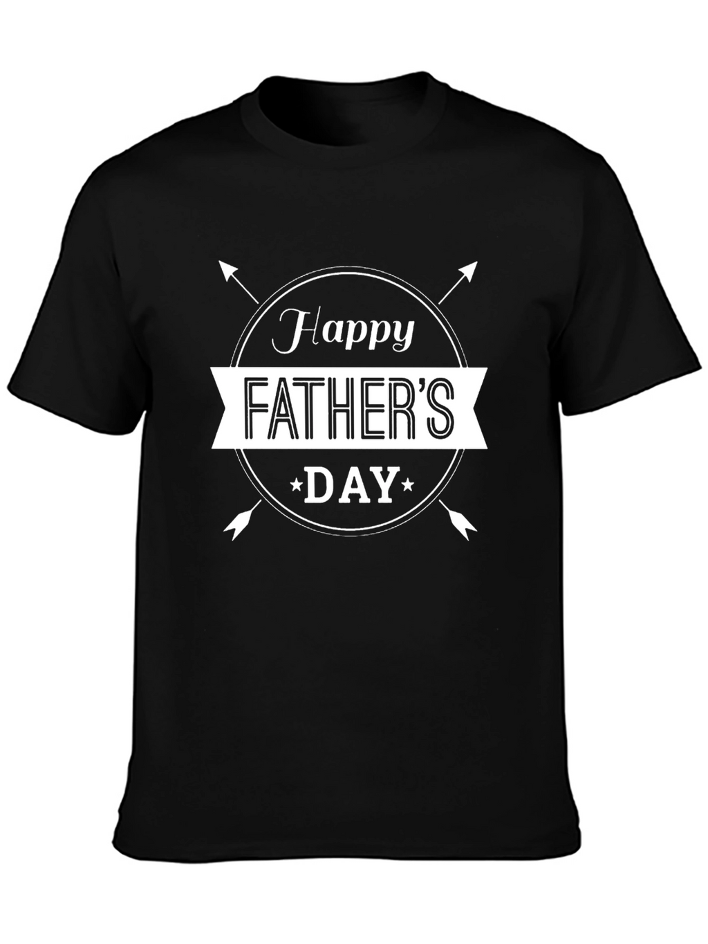 Happy Fathers Day Black T-Shirt