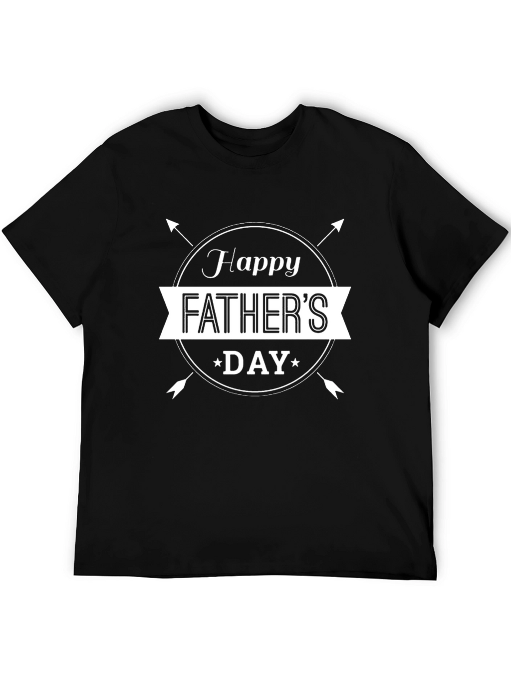 Happy Fathers Day Black T-Shirt