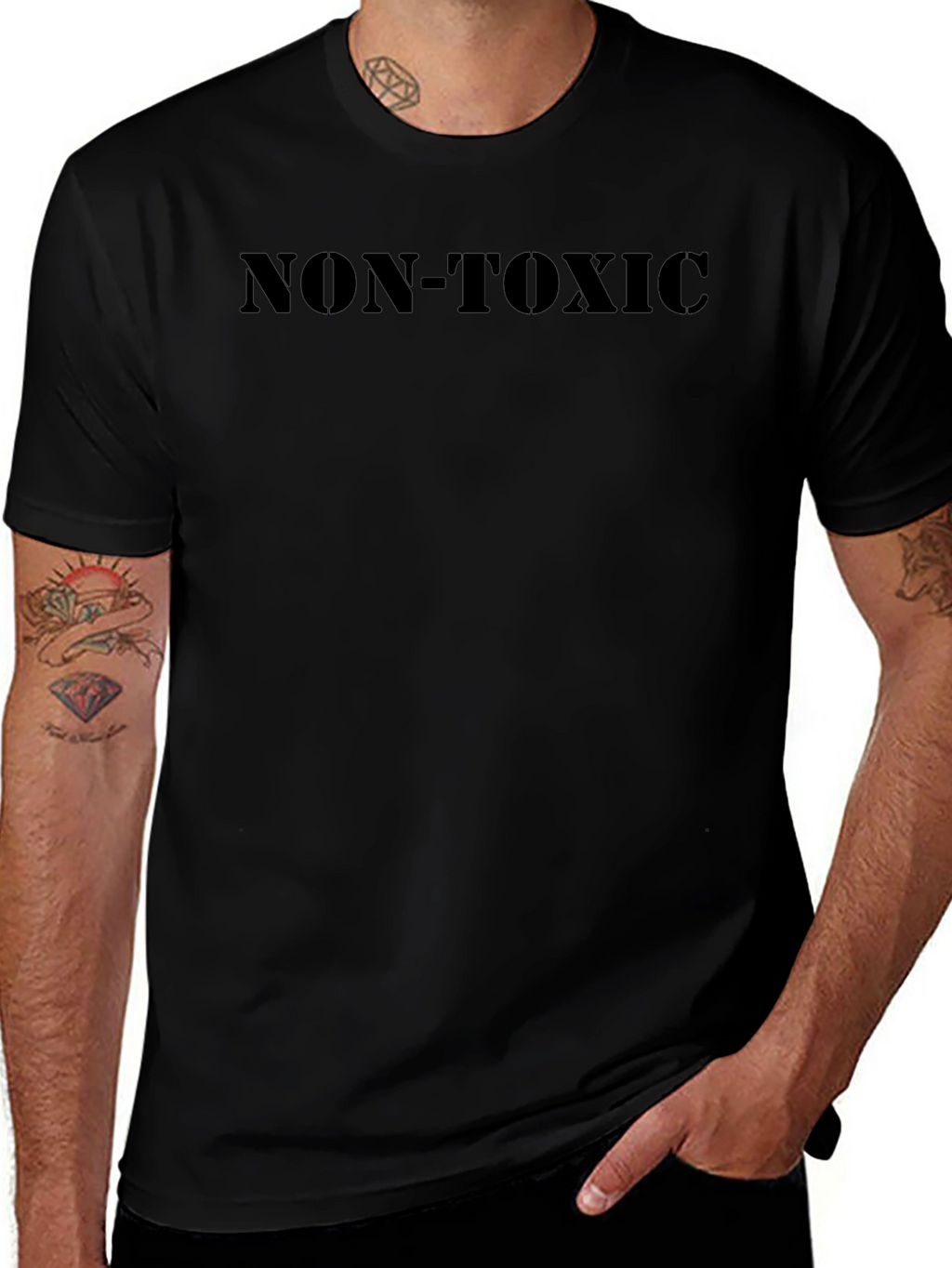 Non-Toxic Statement T-Shirt - Black