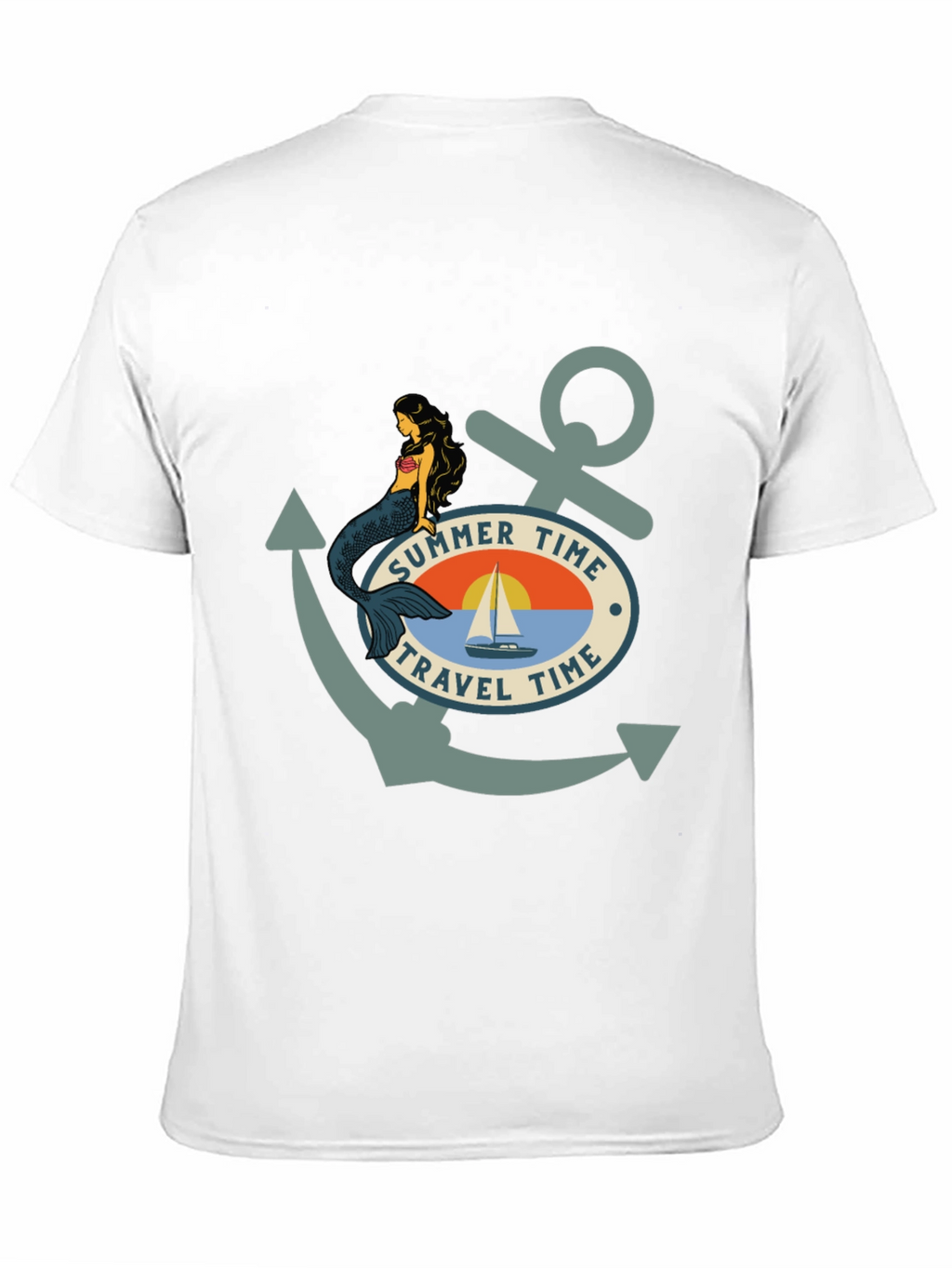 Summer Time Travel Time Anchor T-Shirt