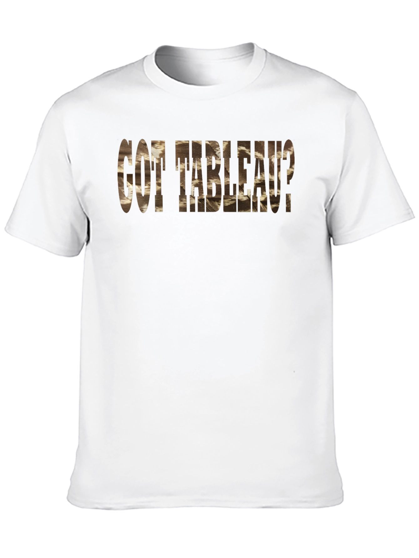 Got Tableau? Black Cotton Blend Graphic Tee