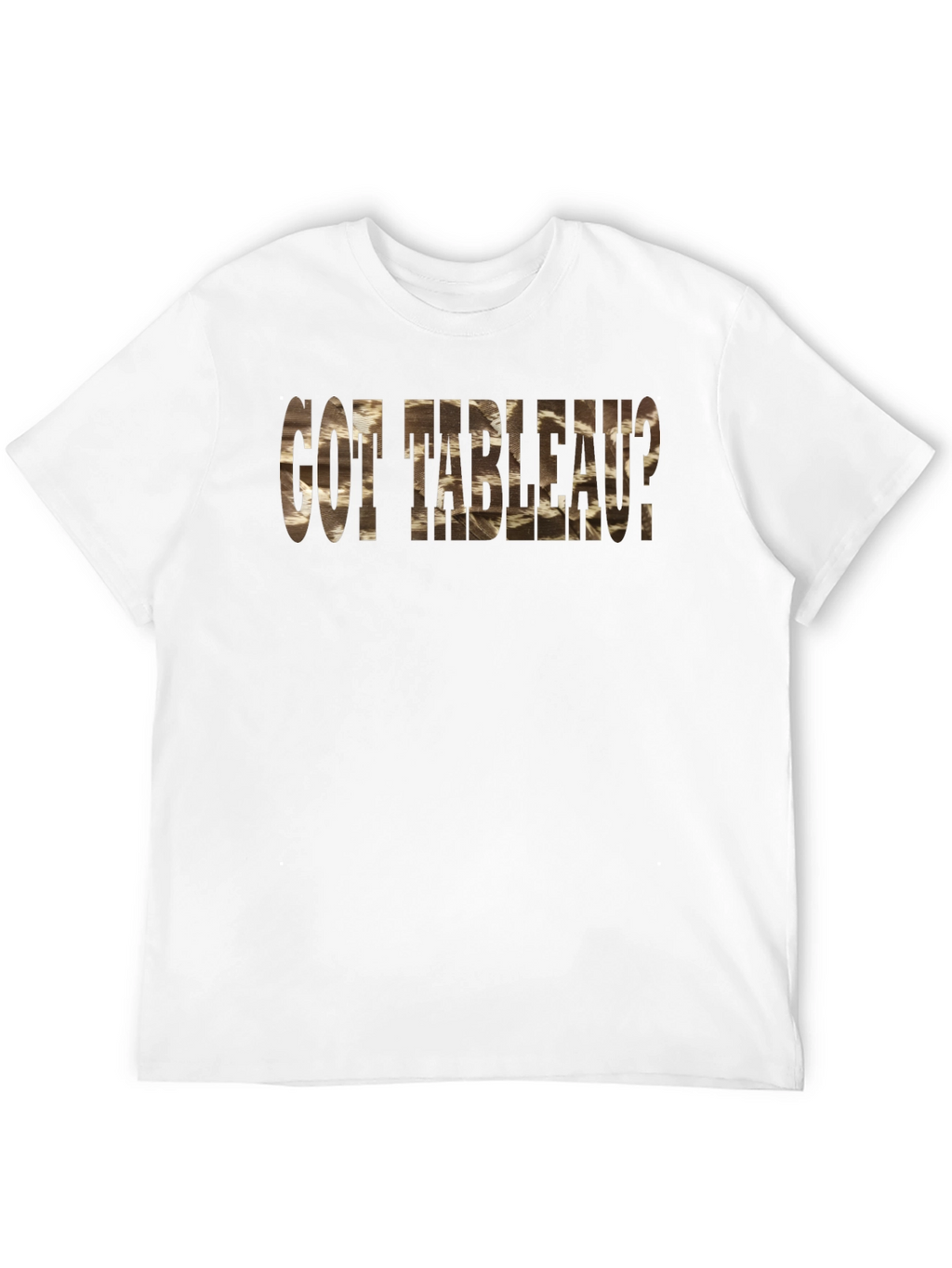 Got Tableau? Black Cotton Blend Graphic Tee