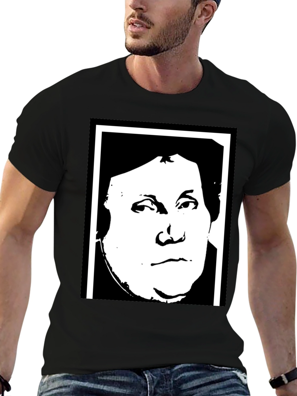 Martin Luther Graphic Tee - Black Unisex T-Shirt