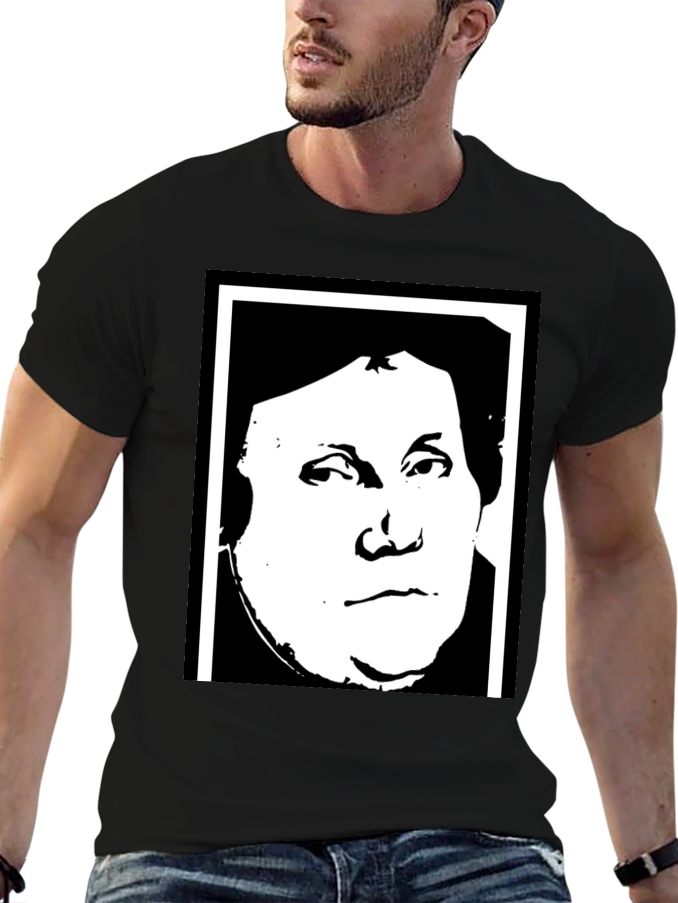 Martin Luther Graphic Tee - Black Unisex T-Shirt