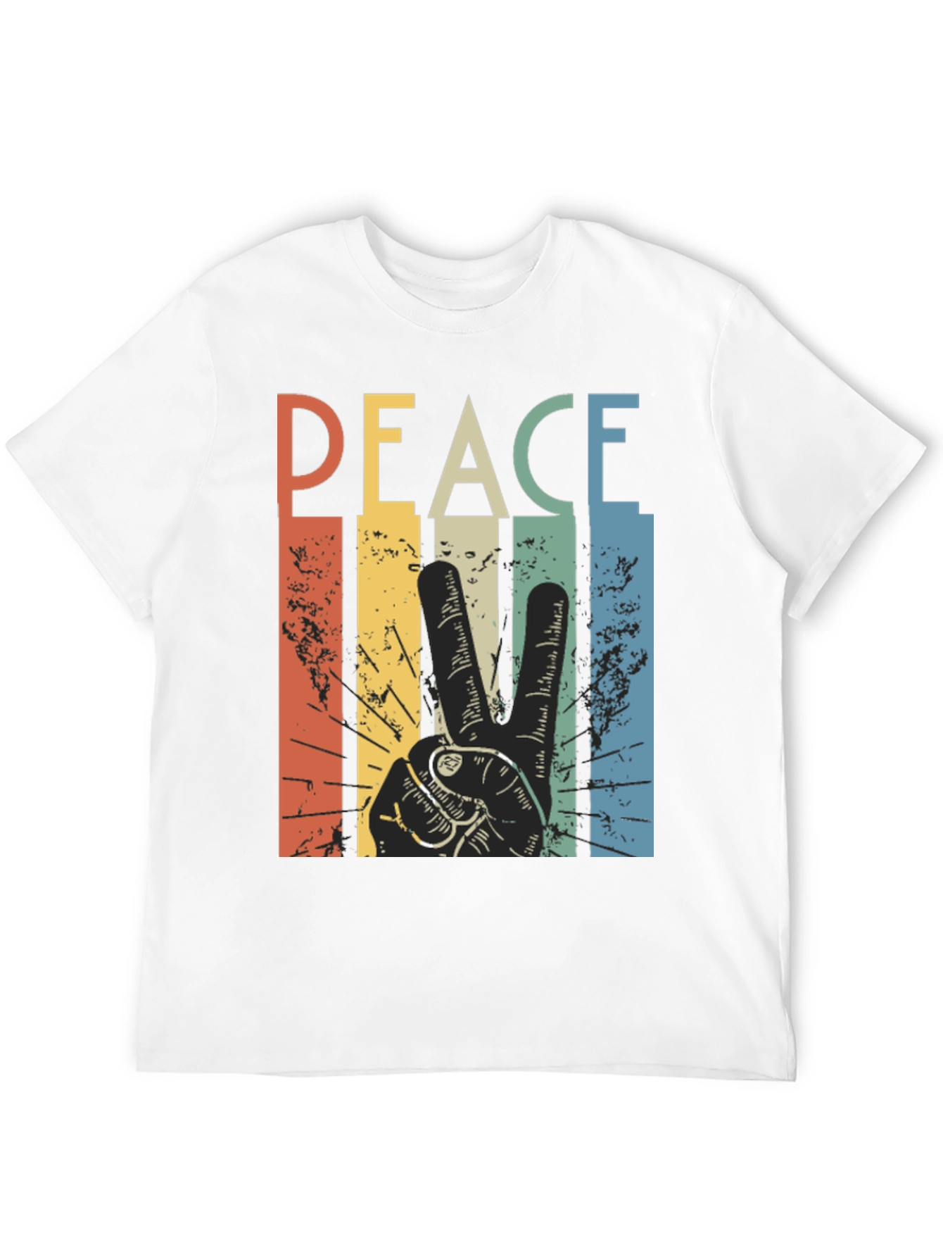 Retro Peace Sign Graphic T-Shirt
